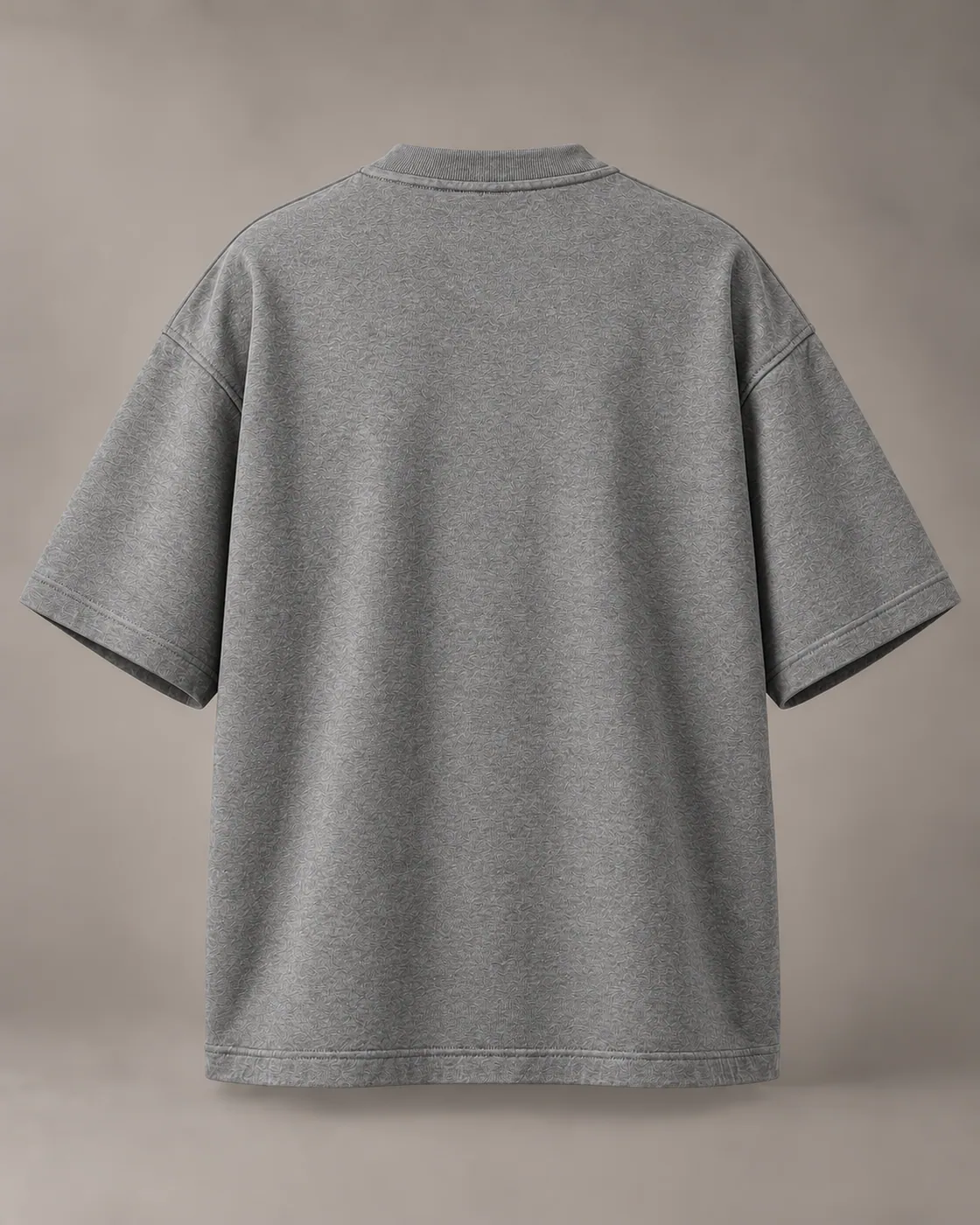 FLASH TEE in Grey / Forest Green, back