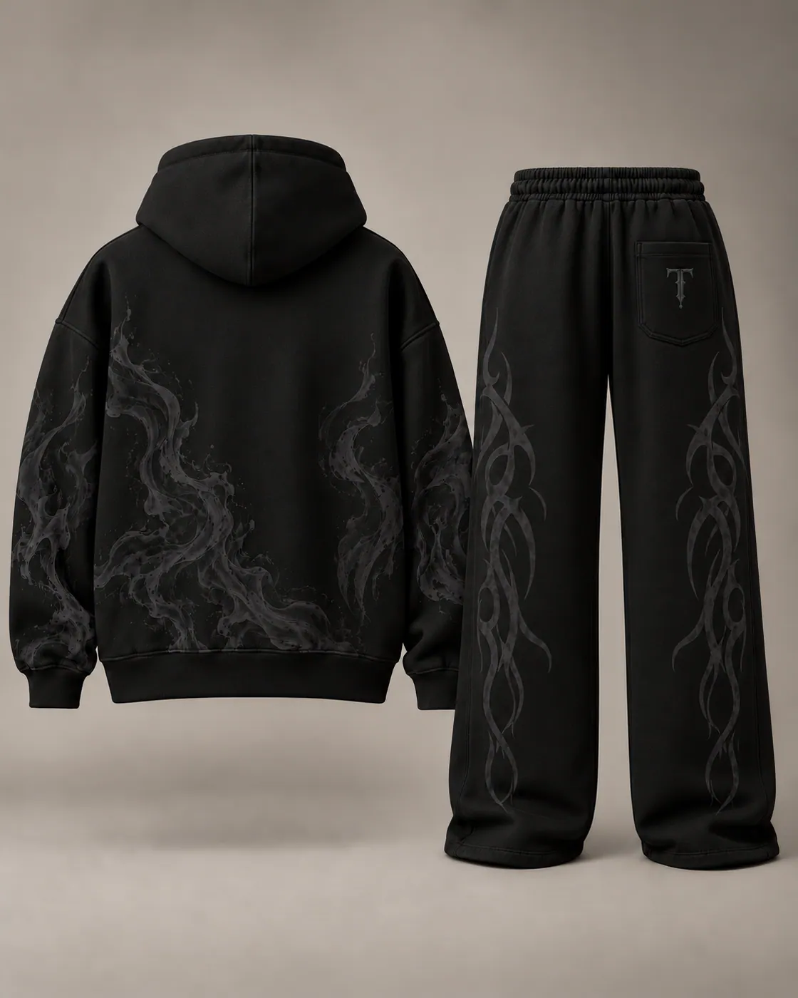 FLOW SET in Black / Tonal, back