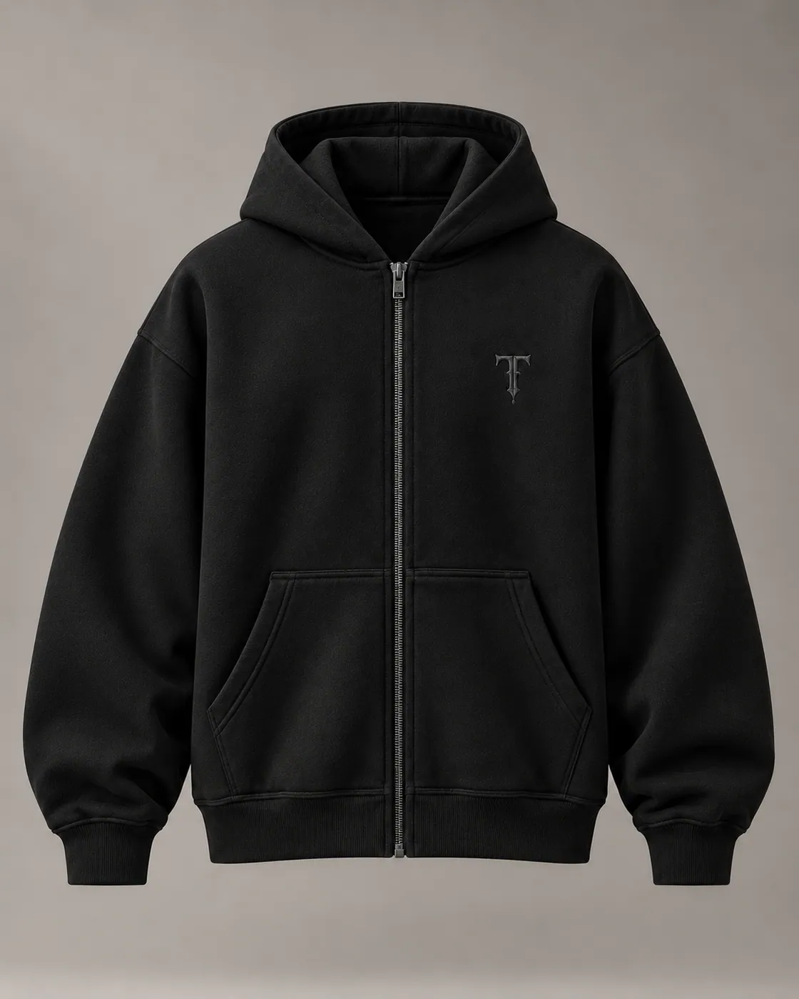 FORM ZIP in Black / Tonal, front
