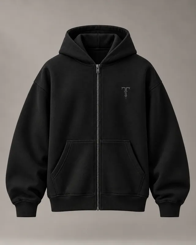 FORM ZIP in Black / Tonal, front