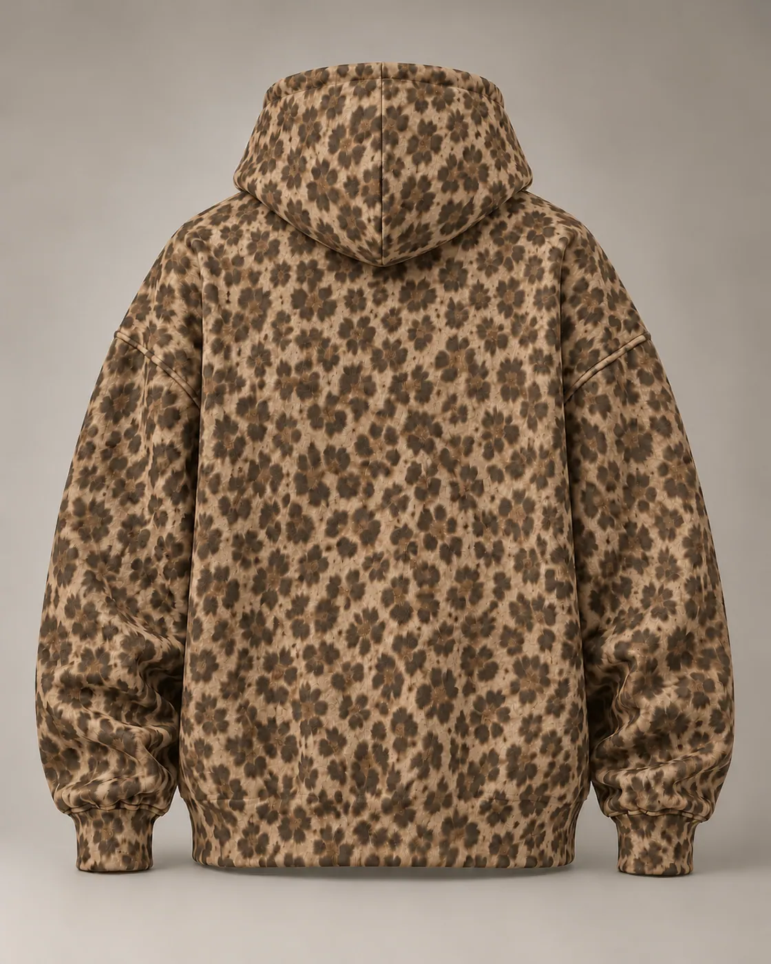 SPOT HOODIE in Tan / Tonal, back